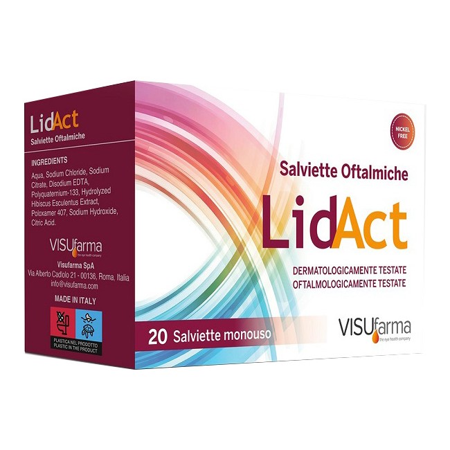Lidact Salviette Oftalmiche Perioculari Monouso 20 Pezzi
