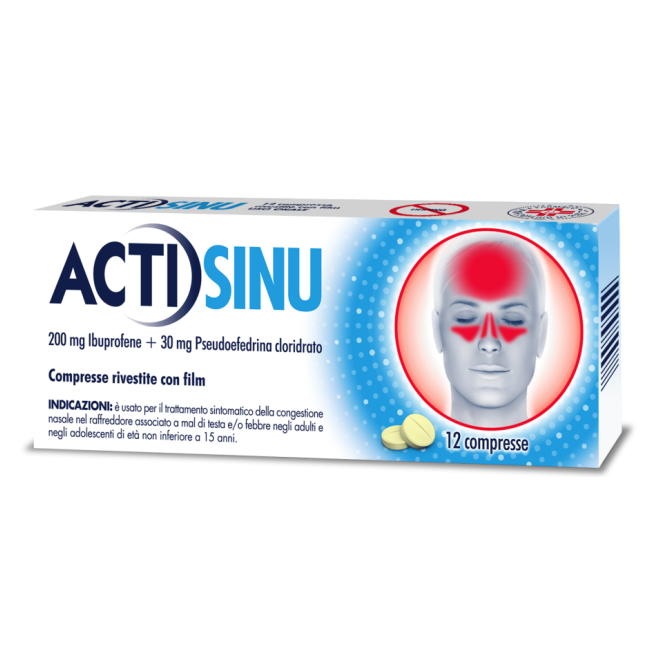 ACTISINU*12CPR 200MG+30MG ACTISINU*12CPR 200MG+30MG
