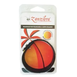 Confezione contenente Zanzibra' Relief Black, bracciale per tenere lontane le zanzare.