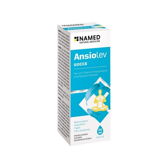 Flacone da 20 Ml di Ansiolev integratore per il rilassamento ed il benessere mentale. Flacone da 20 Ml di Ansiolev integratore per il rilassamento ed il benessere mentale.