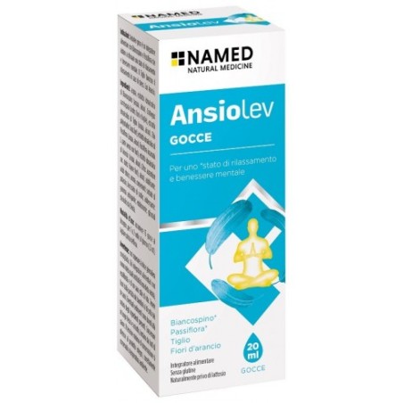 Flacone da 20 Ml di Ansiolev integratore per il rilassamento ed il benessere mentale. Flacone da 20 Ml di Ansiolev integratore per il rilassamento ed il benessere mentale.
