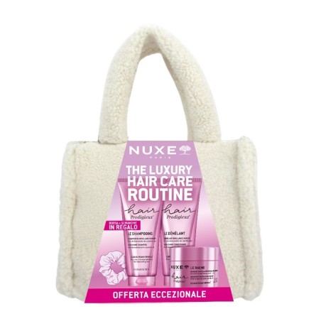 Confezione Nuxe con Shampoo 200 ml + Balsamo 200 ml + Maschera 200 ml + Borsa Confezione Nuxe con Shampoo 200 ml + Balsamo 200 ml + Maschera 200 ml + Borsa