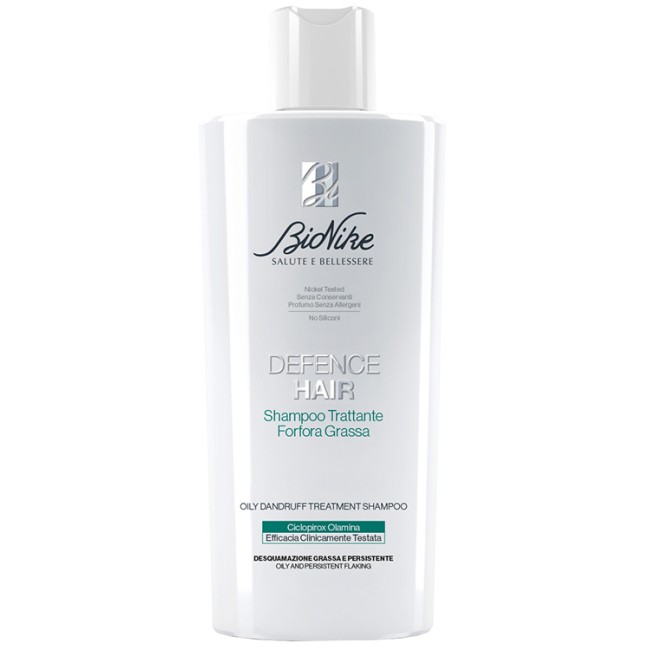Flacone da 200 ml di Bionike Defence Hair Shampoo Trattante Forfora Grassa
