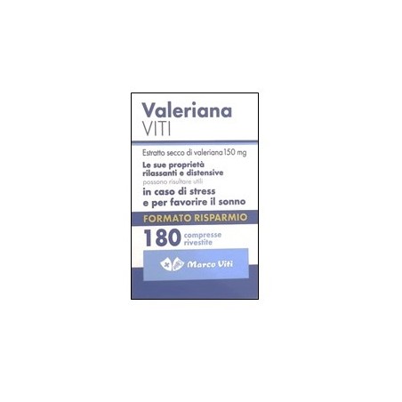 Confezione da 180 compresse di Marco Viti Valeriana, integratore per favorire il sonno.
