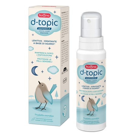 Flacone da 150 ml di D-topic Crema Doposole Per Bambini E Neonati. Flacone da 150 ml di D-topic Crema Doposole Per Bambini E Neonati.