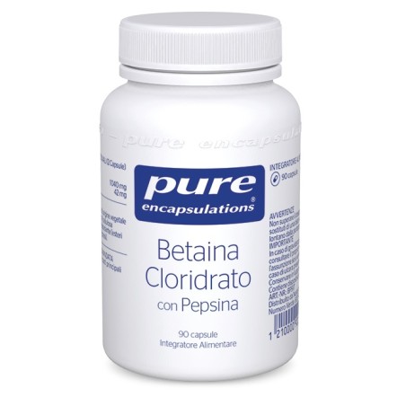 Pure Encapsul Betaina Cloridrato Con Pepsina 90 Capsule Pure Encapsul Betaina Cloridrato Con Pepsina 90 Capsule