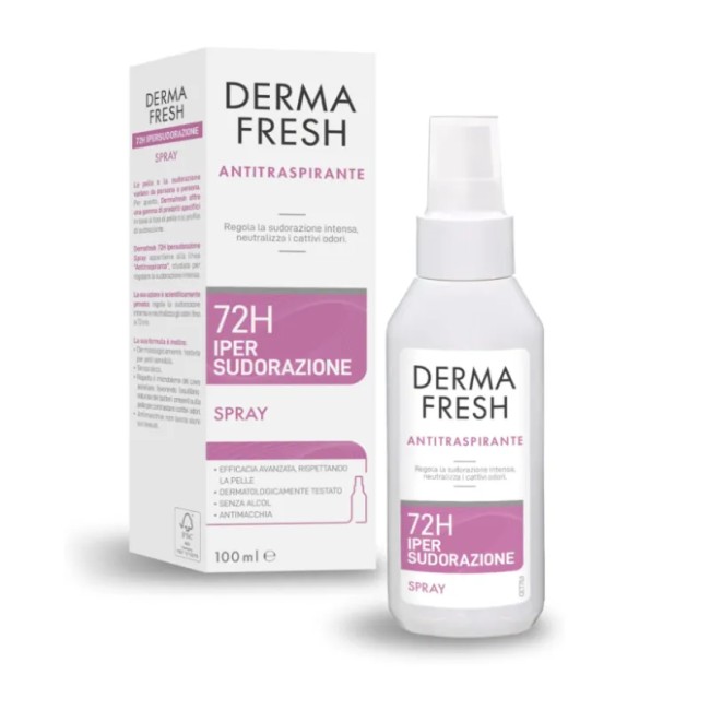 Dermafresh 72h Ipersududorazione Spray 100 Ml Dermafresh 72h Ipersududorazione Spray 100 Ml
