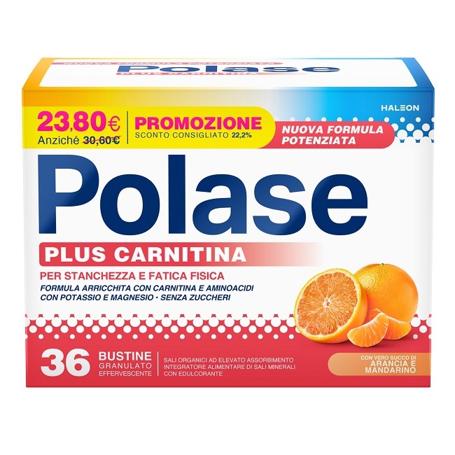 Confezione da 36 bustine di Polase Plus Carnitina Integratore Per Attività Fisica Intensa. Confezione da 36 bustine di Polase Plus Carnitina Integratore Per Attività Fisica Intensa.