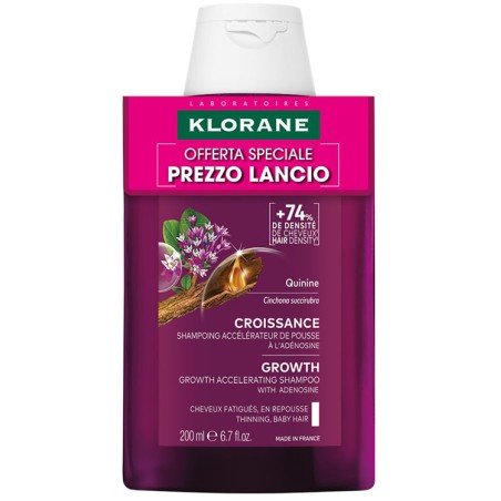 Flacone da 200 ml di Klorane Shampoo Chinina Ristrutturante Flacone da 200 ml di Klorane Shampoo Chinina Ristrutturante