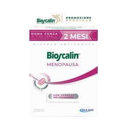 Confezione da 60 compresse di Bioscalin Menopausa Integratore Anticaduta Per La Salute Dei Capelli.