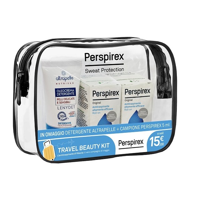 Perspirex Roll On Original Travel Kit 2 Roll On Original 20 Ml + 1 Detergente Altrapelle Omaggio Perspirex Roll On Original Travel Kit 2 Roll On Original 20 Ml + 1 Detergente Altrapelle Omaggio