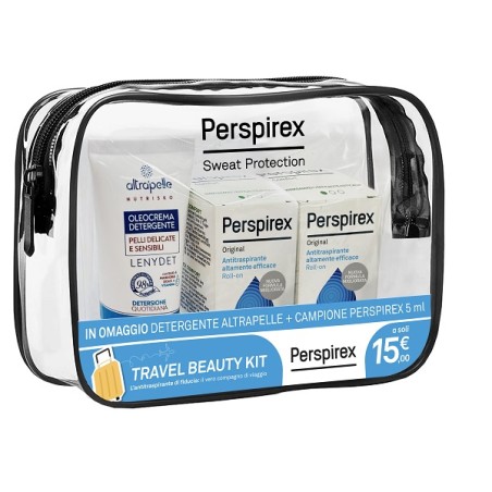 Perspirex Roll On Original Travel Kit 2 Roll On Original 20 Ml + 1 Detergente Altrapelle Omaggio Perspirex Roll On Original Travel Kit 2 Roll On Original 20 Ml + 1 Detergente Altrapelle Omaggio