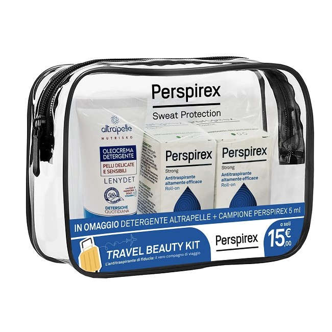 Perspirex Roll On Strong Travel Kit 2 Roll On Strong 20 Ml + 1 Detergente Altrapelle Omaggio Perspirex Roll On Strong Travel Kit 2 Roll On Strong 20 Ml + 1 Detergente Altrapelle Omaggio