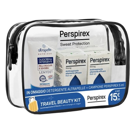 Perspirex Roll On Strong Travel Kit 2 Roll On Strong 20 Ml + 1 Detergente Altrapelle Omaggio Perspirex Roll On Strong Travel Kit 2 Roll On Strong 20 Ml + 1 Detergente Altrapelle Omaggio