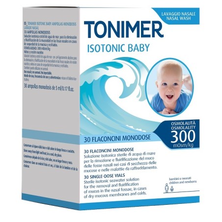 Tonimer Isotonic 300 Baby 12 Flaconcini Da 5 Ml Tonimer Isotonic 300 Baby 12 Flaconcini Da 5 Ml