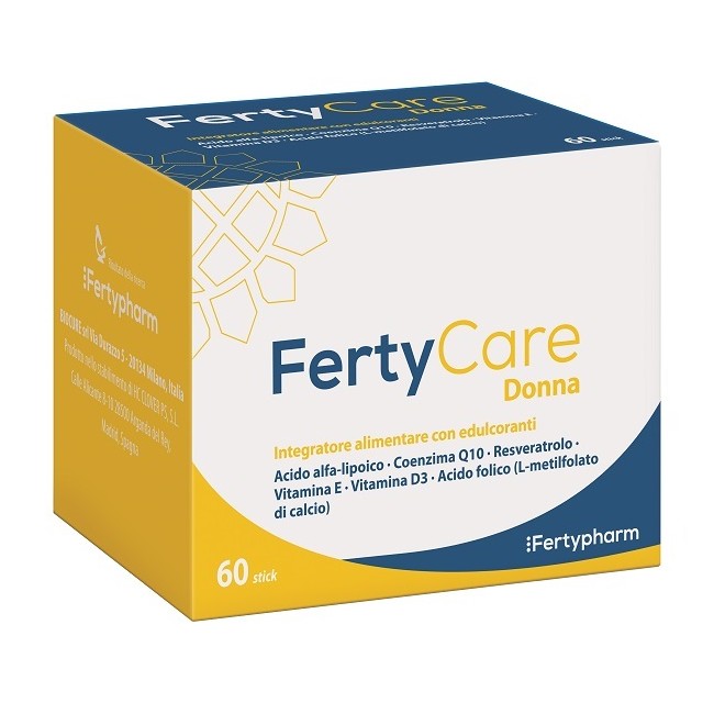 Fertycare 60 Stick Da 2 G Con Edulcoranti Senza Glutine Senza Lattosio Senza Zucchero