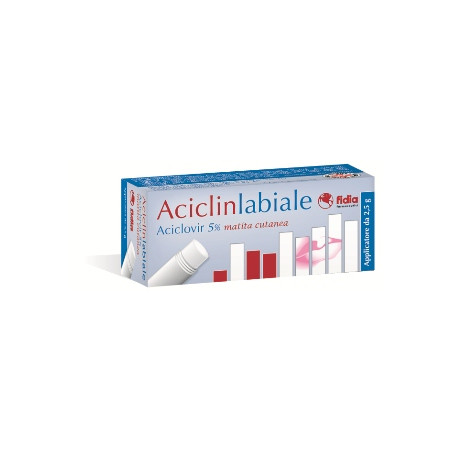 Fidia Aciclinlabiale Aciclovir 5% Matita Cutanea Per Herpes Labiale 2,5g