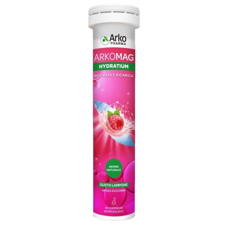 Arkomag Hydratium Reidrata E Ricarica Lampone 24 Compresse Effervescenti Senza Zuccheri Con Edulcorante Arkomag Hydratium Reidrata E Ricarica Lampone 24 Compresse Effervescenti Senza Zuccheri Con Edulcorante