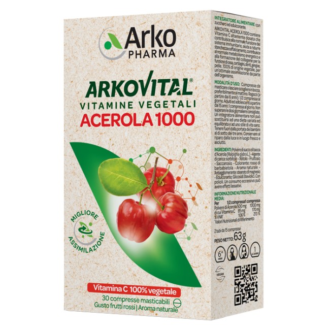 ACEROLA 1000 30 CPR MASTICABILE ACEROLA 1000 30 CPR MASTICABILE