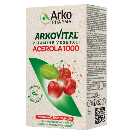 ACEROLA 1000 30 CPR MASTICABILE ACEROLA 1000 30 CPR MASTICABILE