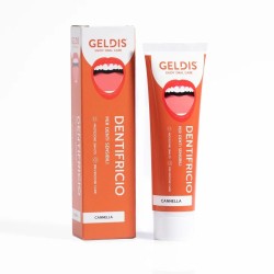 Confezione da 100 ml di Geldis Dentifricio Aroma Cannella Per Denti Sensibili E Ad Azione Antiplacca.