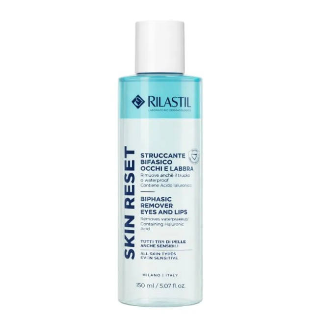 Flacone da 150 ml di Rilastil Skin Reset Struccante Occhi Bifasico Flacone da 150 ml di Rilastil Skin Reset Struccante Occhi Bifasico