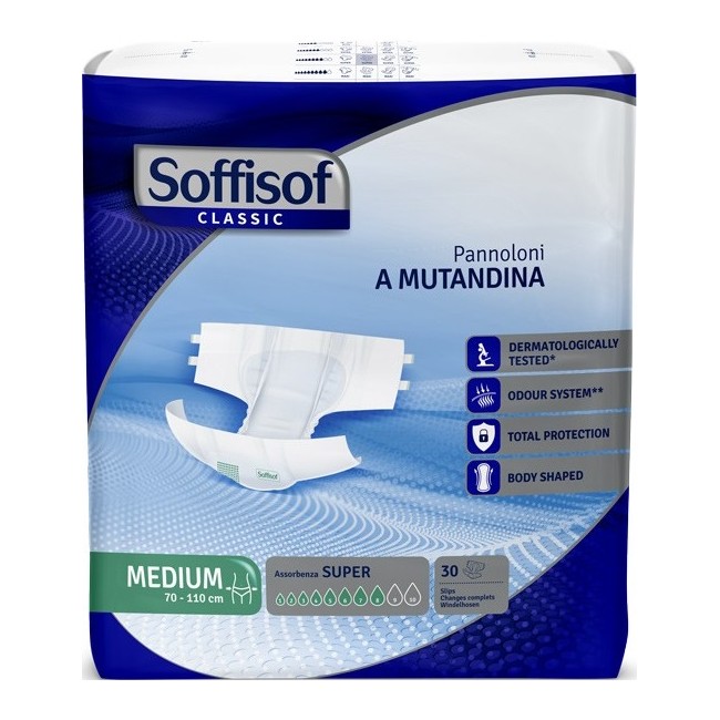 Pannolone Mutandina Soffisof Classic Super M 30 Pezzi