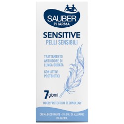 Sauber Deo 7 Giorni Sensitive Pelli Sensibili Crema 35 Ml