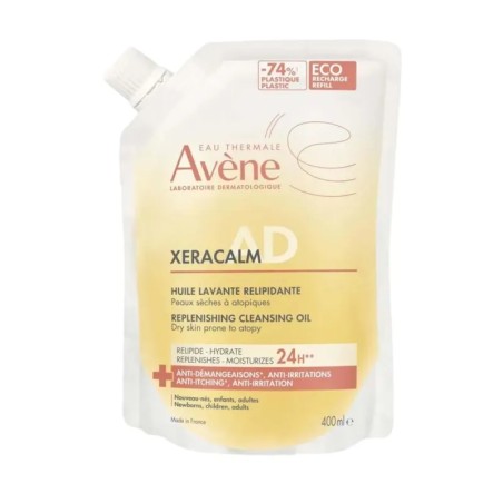 Flacone ricarica da 400 ml di Avene Xeracalm AD Olio Detergente Lenitivo Flacone ricarica da 400 ml di Avene Xeracalm AD Olio Detergente Lenitivo