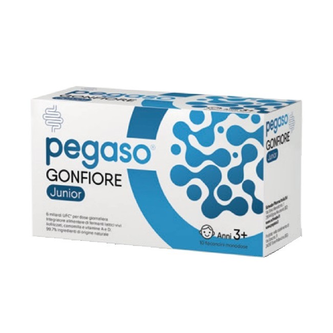 Confezione da 10 flaconi di Pegaso Gonfiore Junior Integratore Di Fermenti Lattici Per Bambini. Confezione da 10 flaconi di Pegaso Gonfiore Junior Integratore Di Fermenti Lattici Per Bambini.