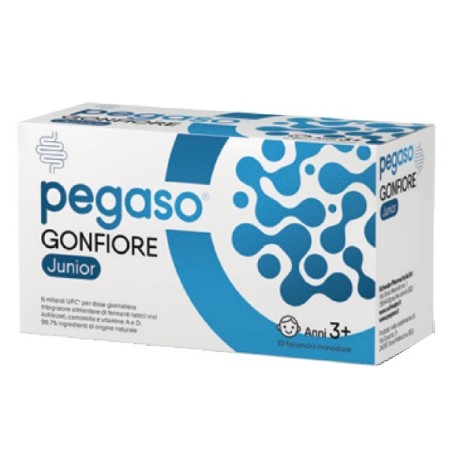 Confezione da 10 flaconi di Pegaso Gonfiore Junior Integratore Di Fermenti Lattici Per Bambini. Confezione da 10 flaconi di Pegaso Gonfiore Junior Integratore Di Fermenti Lattici Per Bambini.