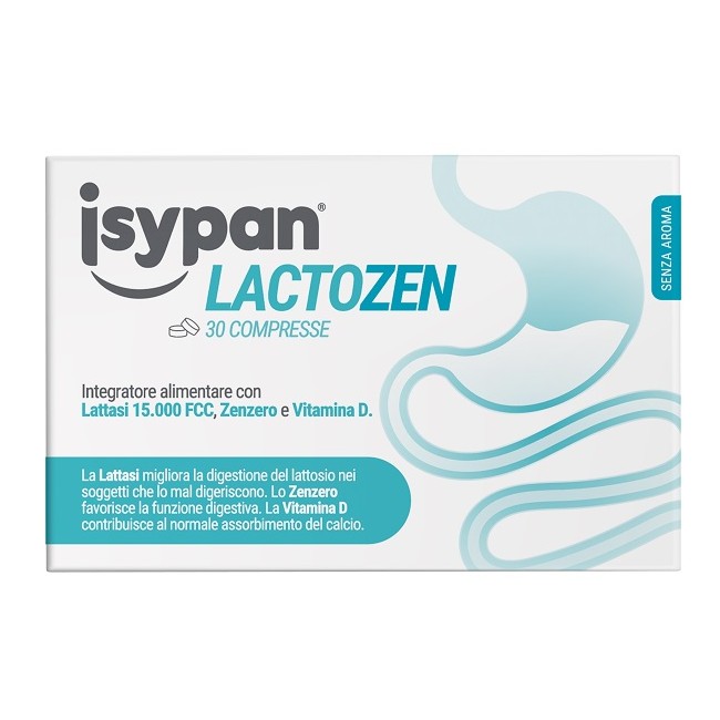 Isypan Lactozen 30 Compresse Da 0,48 G Senza Aroma Senza Glutine Senza Lattosio