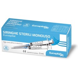 Siringa Sterile Monouso Eurospital 5 Ml 10 Pezzi