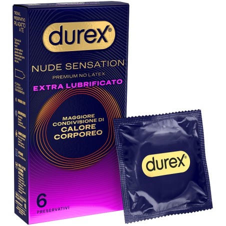 Durex Nude Sensation Regular Extra Lubrificato 6 Pezzi Durex Nude Sensation Regular Extra Lubrificato 6 Pezzi