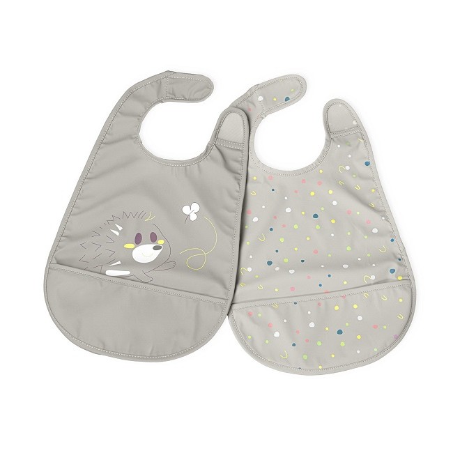 Chicco Bavaglina Pappa Neutro 6m+ 2 Pezzi Chicco Bavaglina Pappa Neutro 6m+ 2 Pezzi