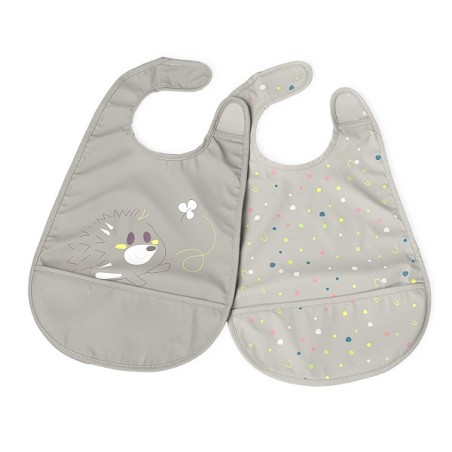 Chicco Bavaglina Pappa Neutro 6m+ 2 Pezzi Chicco Bavaglina Pappa Neutro 6m+ 2 Pezzi