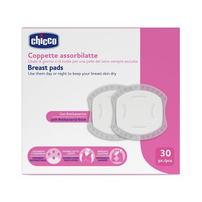 Chicco Coppette Assorbilatte 30 Pezzi 2026 Chicco Coppette Assorbilatte 30 Pezzi 2026