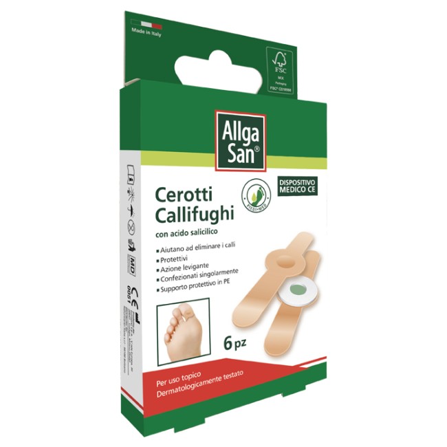 Cerotto Callifugo Allgasan 6 Pezzi