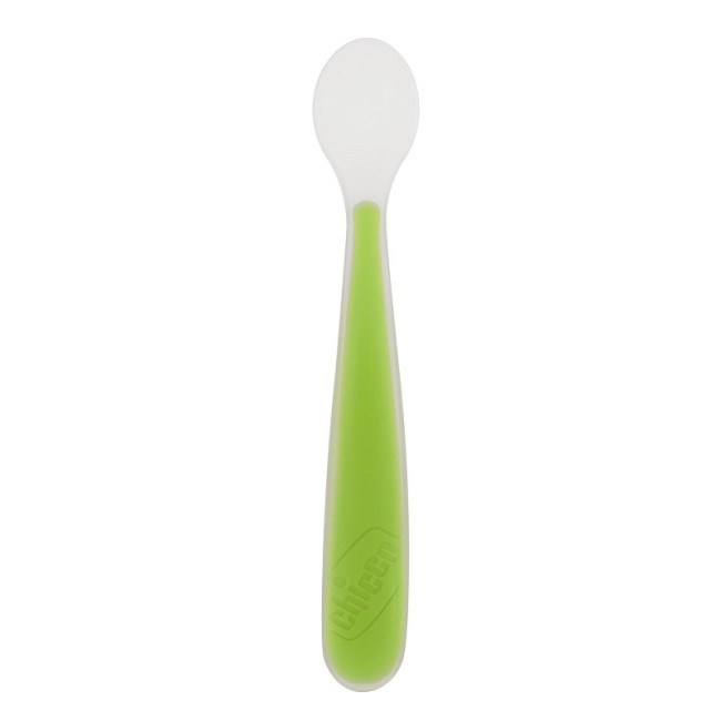 Chicco Softly Spoon Cucchiaio Morbido In Silicone Verde 6m+ Chicco Softly Spoon Cucchiaio Morbido In Silicone Verde 6m+