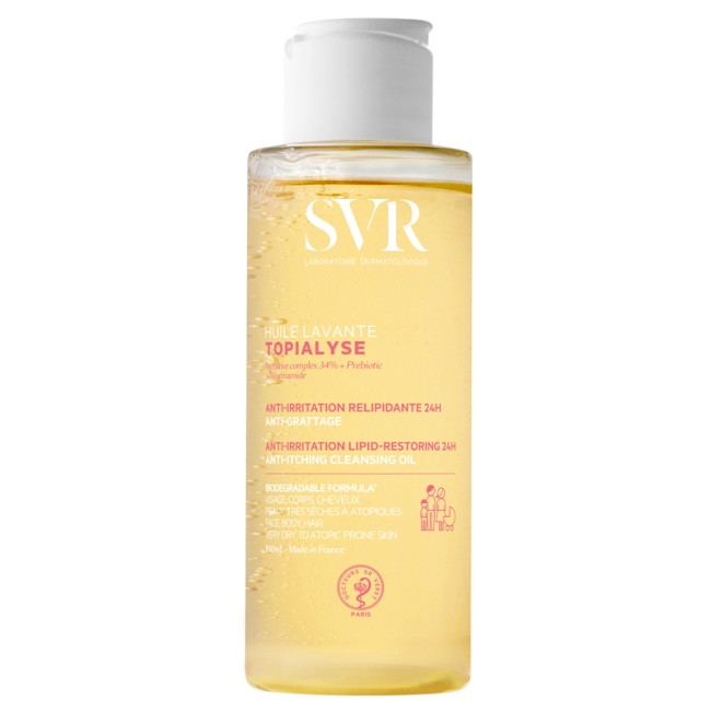 Flacone da 100 ml di Svr Topialyse Huile Lavant Olio Detergente Flacone da 100 ml di Svr Topialyse Huile Lavant Olio Detergente