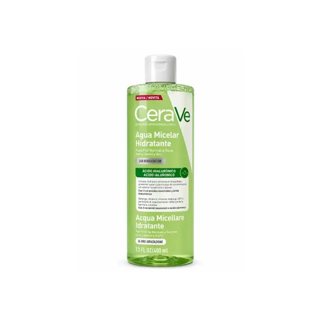 Flacone da 400 ml di Cerave Acqua Micellare Idratante Struccante Flacone da 400 ml di Cerave Acqua Micellare Idratante Struccante