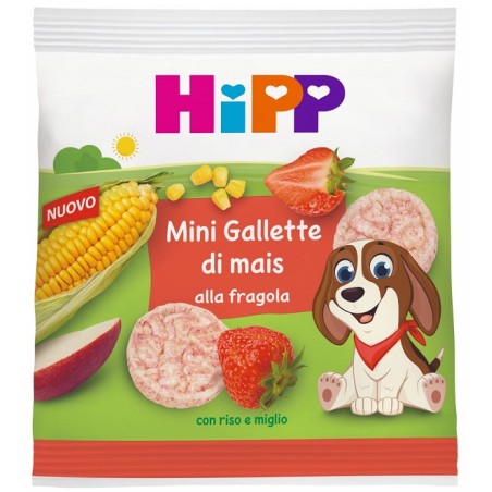 Hipp Mini Gallette Mais Fragola 23 G Hipp Mini Gallette Mais Fragola 23 G
