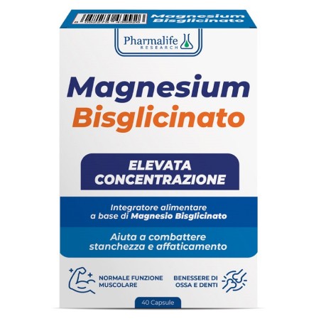Magnesium Bisglicinato Per Salute Mentale E Muscolare 40 Capsule