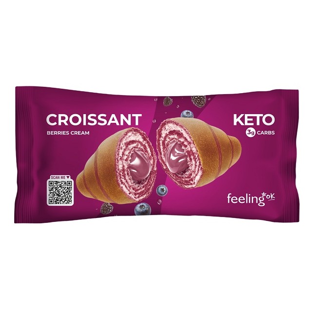 Feeling Ok Croissant Ai Frutti Di Bosco Per Dieta Low Carb 50 Grammi
