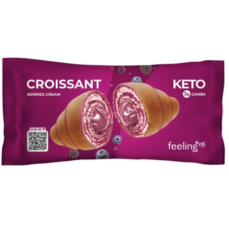 Feeling Ok Croissant Ai Frutti Di Bosco Per Dieta Low Carb 50 Grammi