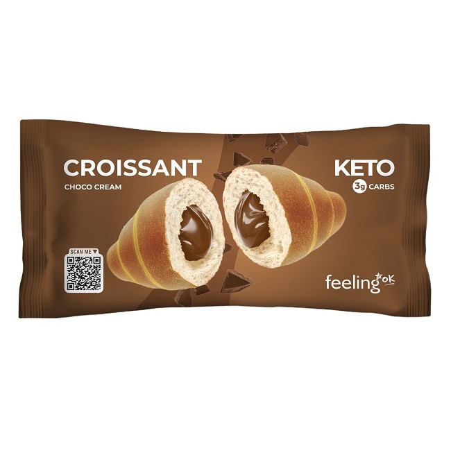 Feeling Ok Croissant Al Cioccolato Per Dieta Low Carb Chetogenica 50 Gr Feeling Ok Croissant Al Cioccolato Per Dieta Low Carb Chetogenica 50 Gr