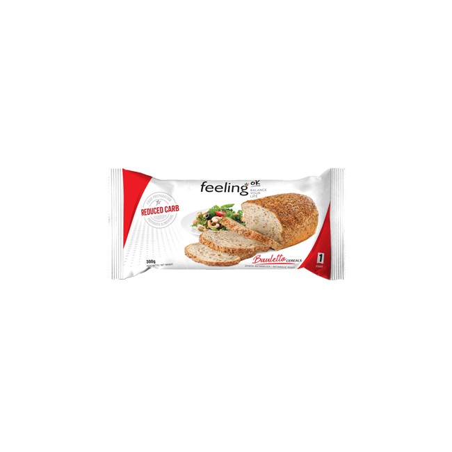 Feeling Ok Bauletto Cereals Start Pane Low Carb Dieta Cheto 300 Grammi Feeling Ok Bauletto Cereals Start Pane Low Carb Dieta Cheto 300 Grammi
