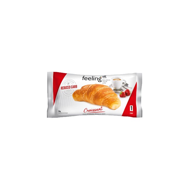 Confezione con una brioches da 50 grammi Feeling Ok per la dieta chetogenica. Confezione con una brioches da 50 grammi Feeling Ok per la dieta chetogenica.