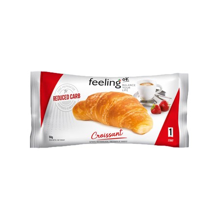 Confezione con una brioches da 50 grammi Feeling Ok per la dieta chetogenica. Confezione con una brioches da 50 grammi Feeling Ok per la dieta chetogenica.