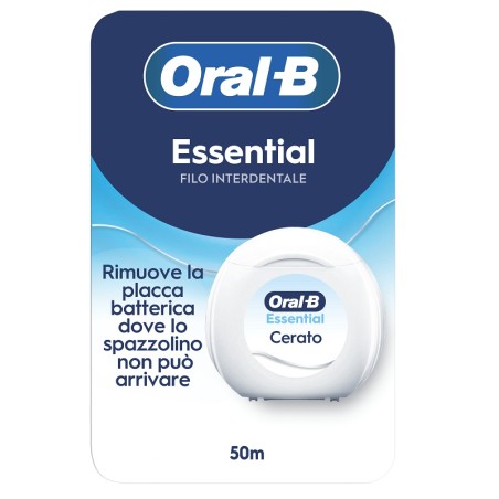 Oralb Essential Filo Cerato Interdentale 50 Metri Oralb Essential Filo Cerato Interdentale 50 Metri